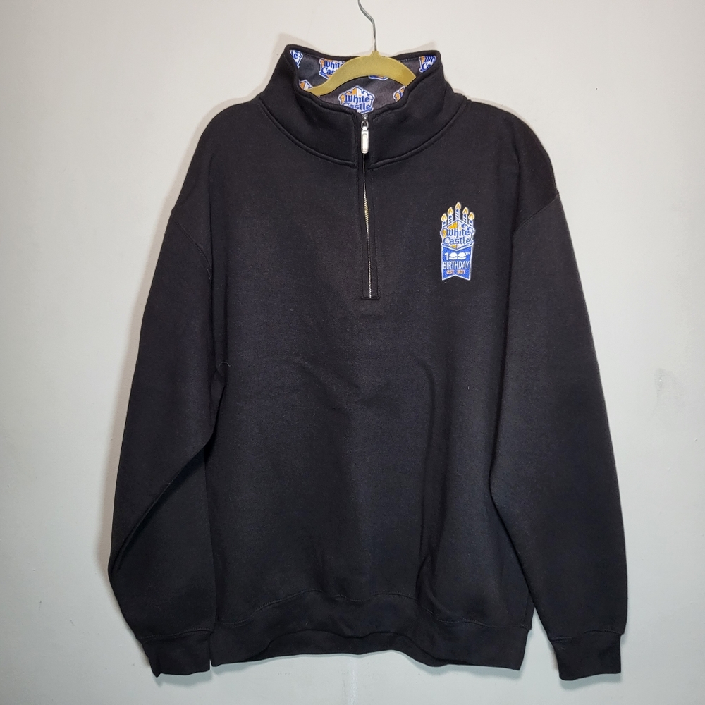 WHITE CASTLE NWOT Men's Pullover | size XL | Quarter Zip | Logo